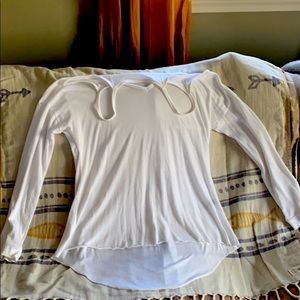 Cotton cold shoulder top